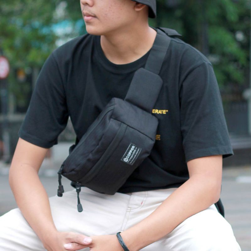 Bos - Tas Salempang Pria Waistbag Selempang Pinggang Murah Bahan Cordura