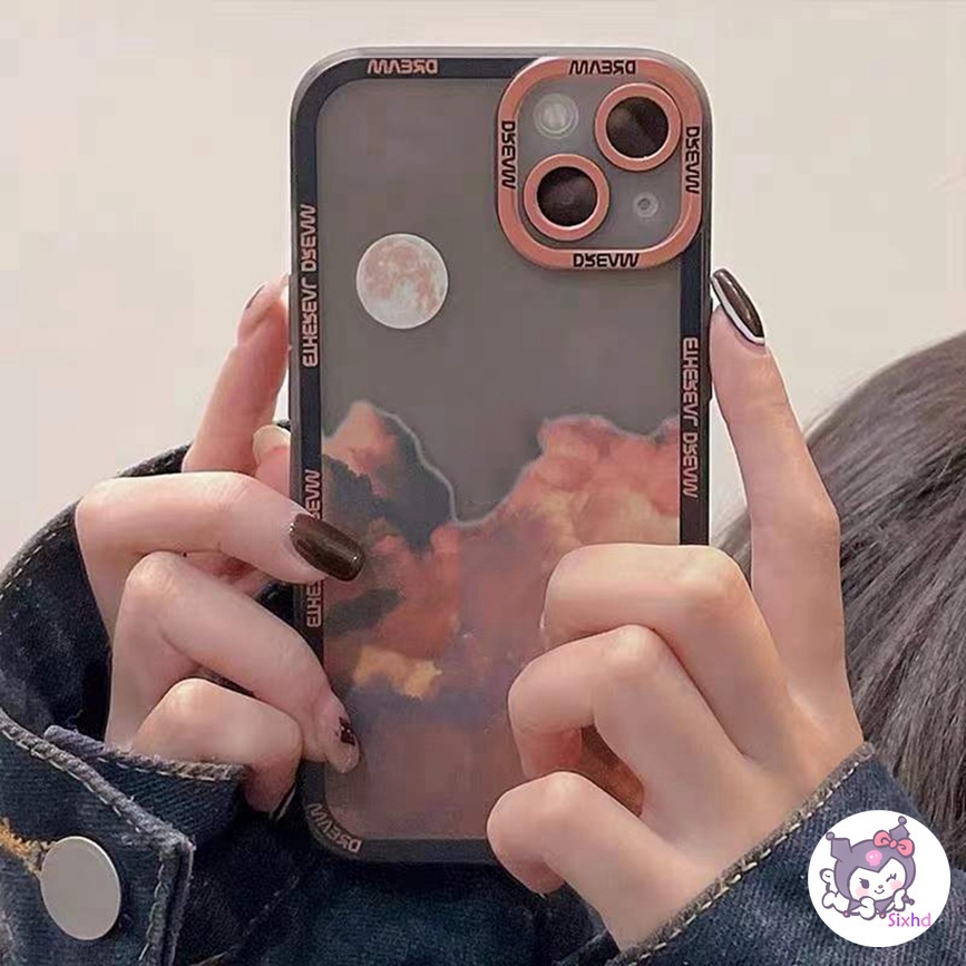 Redmi 12C 10C 10A 10 Redmi Note 12 11 11s 10s 10 9 8 7Pro 9T 9C 9A 9 A1 Xiaomi 11 Lite 12 11T 10T Poco F3 M3 M4 F3 X3 X4Pro Fashion Sunset Soft Lens Case Soft TPU Protective Cover