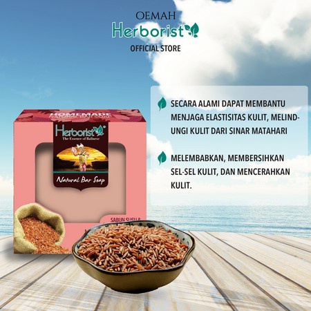 Herborist Natural Bar Soap Sere | Beras Putih | Beras Merah | Beras Hitam | Curcuma | Herboris