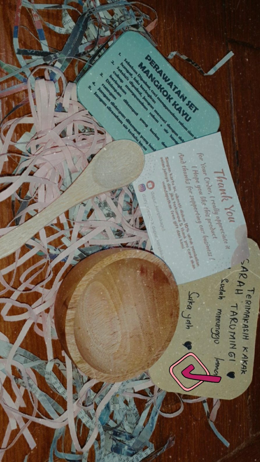 Mangkok Kayu  Masker Grade B (doff)