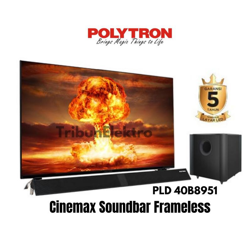 TV LED Polytron 40" Soundbar PLD 40B 8951