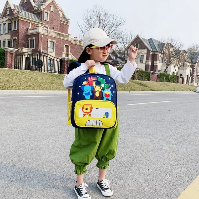 TAS Ransel anak sekolah laki-laki dan perempuan TK PAUD dan SD Animasi Hewan