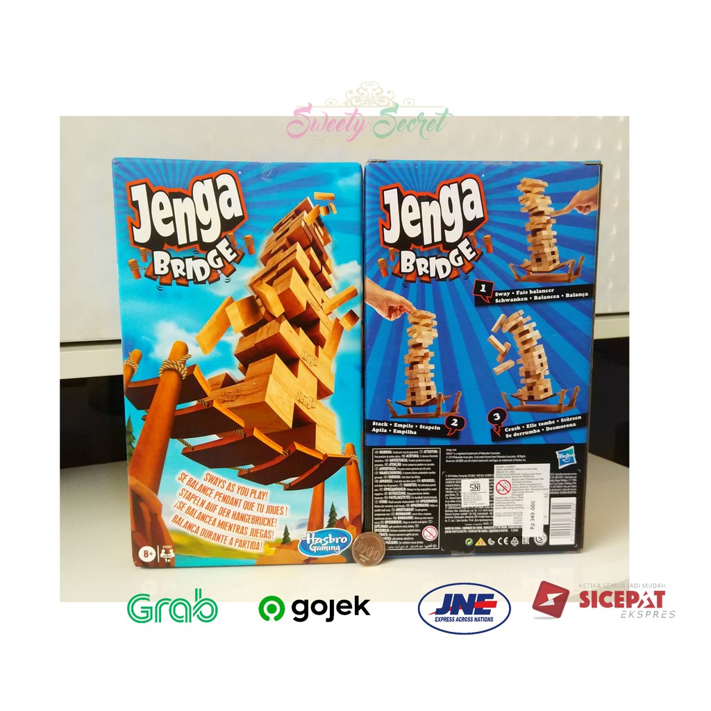 Mainan Anak Jenga Bridge Original HASBRO dan SNI