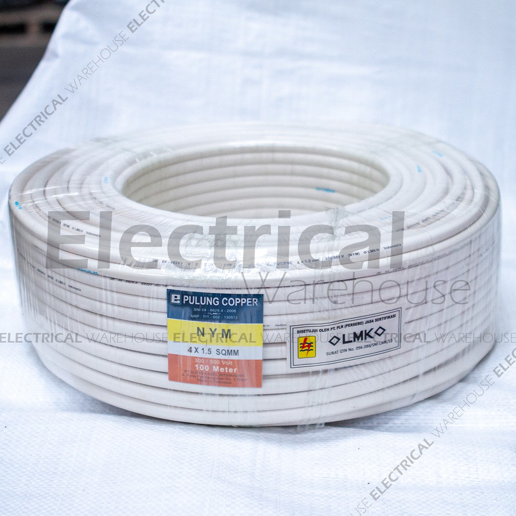 Kabel Listrik NYM 4x1.5mm2 PULUNG 50 Meter ( 4x1.5mm 4x1.5 mm 4 x 1.5 mm2 4x1,5 50M )