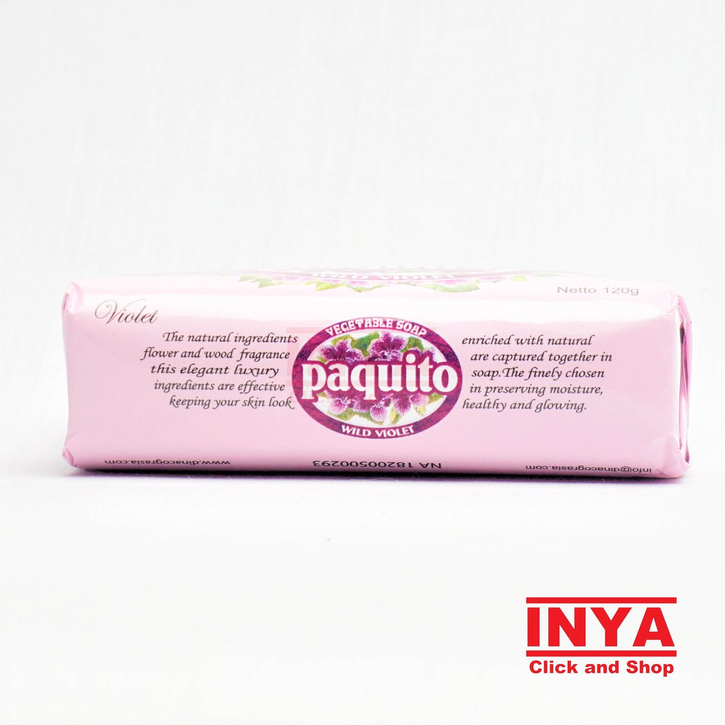 PAQUITO SPRING WILD VIOLET VEGETABLE SOAP 120gr - Sabun Batang