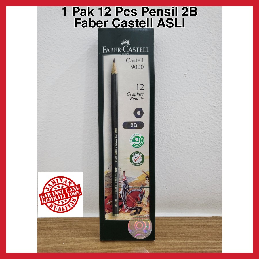 

PENSIL FABER CASTELL 2B ORIGINAL GROSIR 1 BOX