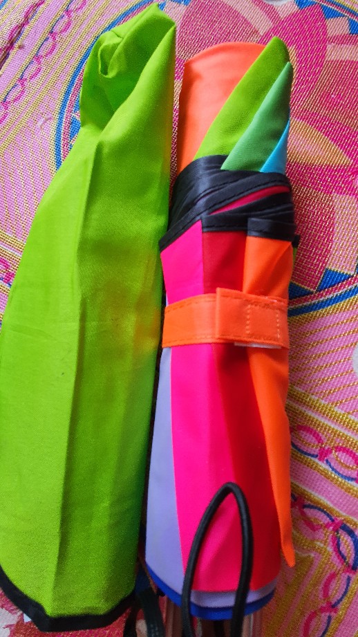 Payung Lipat 3 Dimensi Magic Pelangi Basah Keluar Kembang