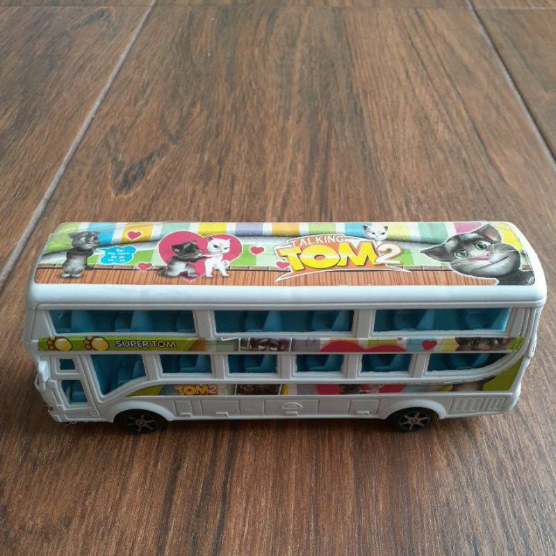 Mainan plastik bus Talking tom