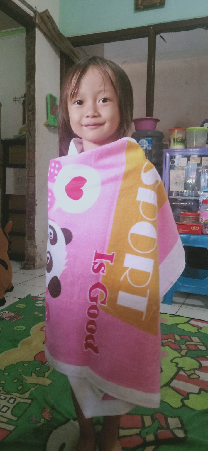 Rc Sale Handuk Mandi Merahputih Kids Anak Besar 60x120 Daya Serap Tinggi By Terry Palmer