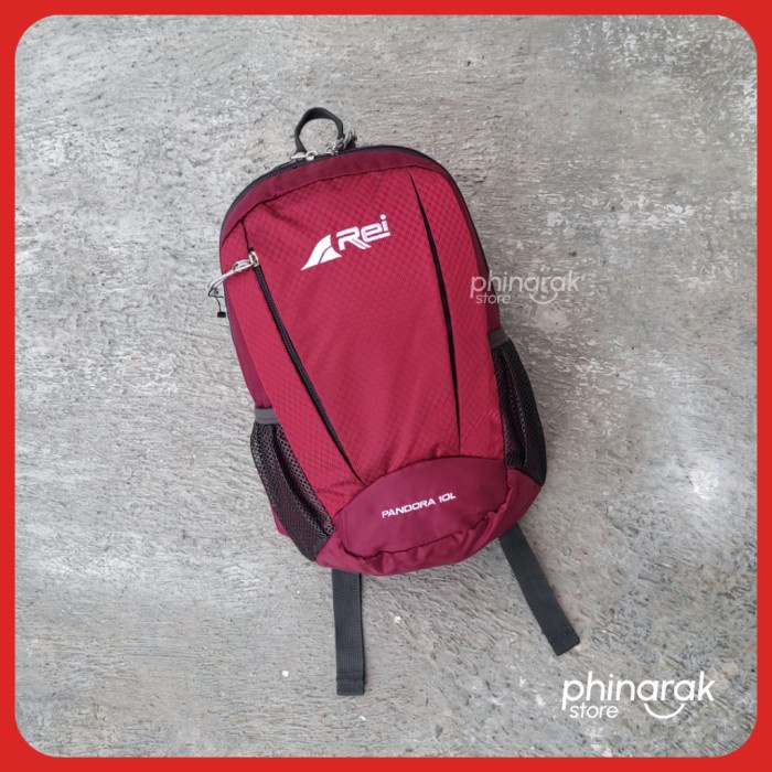 ~DD~ Tas Ransel Mini Rei Arei Pandora 10L Pria Wanita Anak Cowok Cewek - Merah