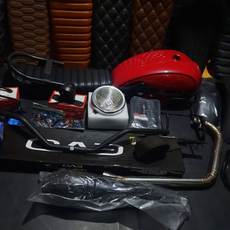 Paket Custom Japstyle Satria FU COSTUM COSTUME KOSTUM KASTEM CASTEM  BODYSET BODYSETT BODISET BODY B