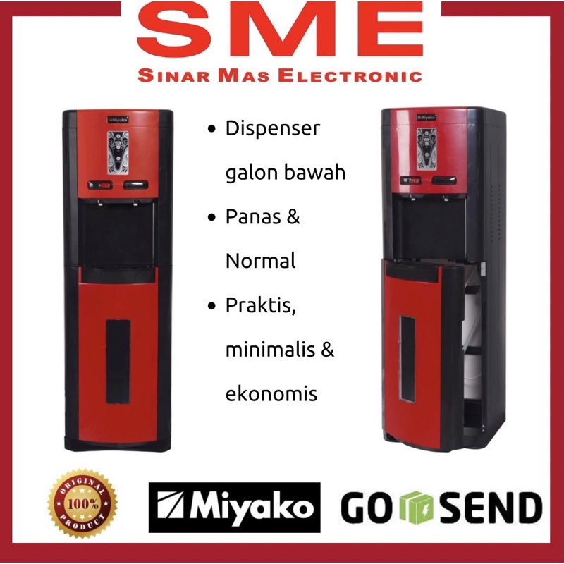Dispenser Miyako BERDIRI Hot & Normal