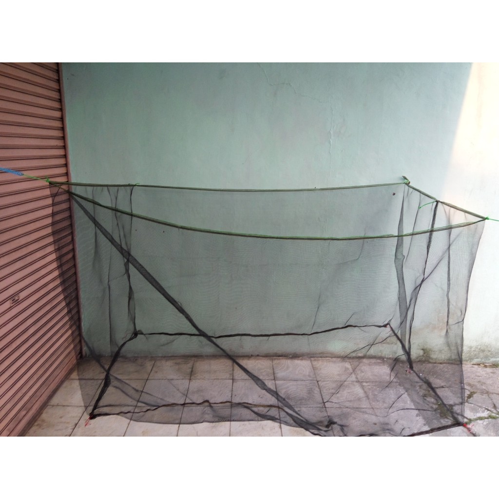 Jaring Ikan 3 mete Hitam TL Hapa Waring kelambu Tambak Waternet jala penampung
