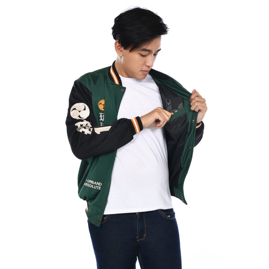 Jaket Varsity - Jaket Bomber Baseball Dragon Ronin Full Bordir