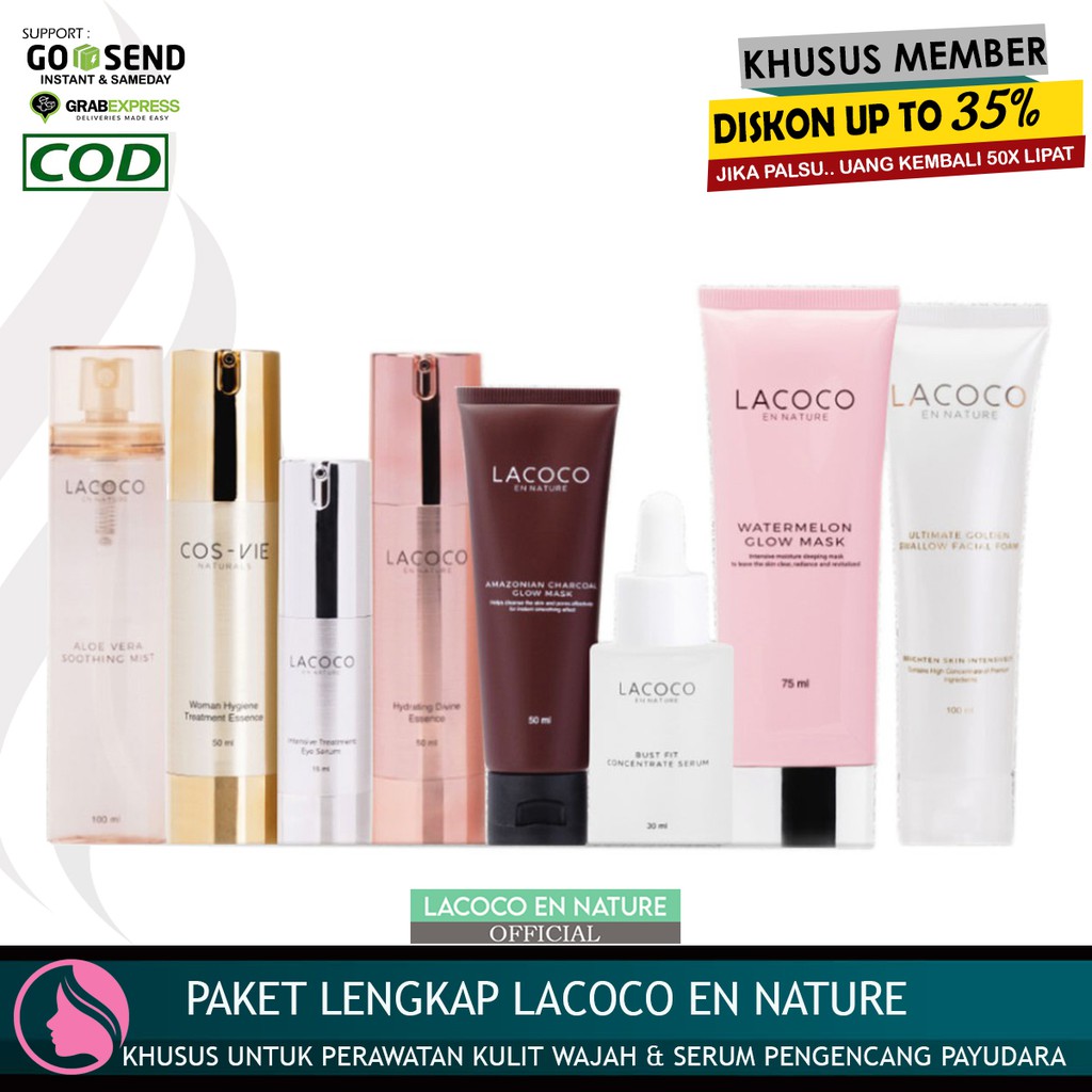 Paket Skincare Perawatan Kecantikan Wajah Lacoco Paket Lengkap