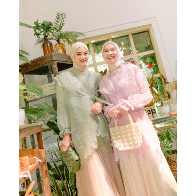 Bahan ORGANZA - organza motif - kain organza motif - kain motif - kain bahan