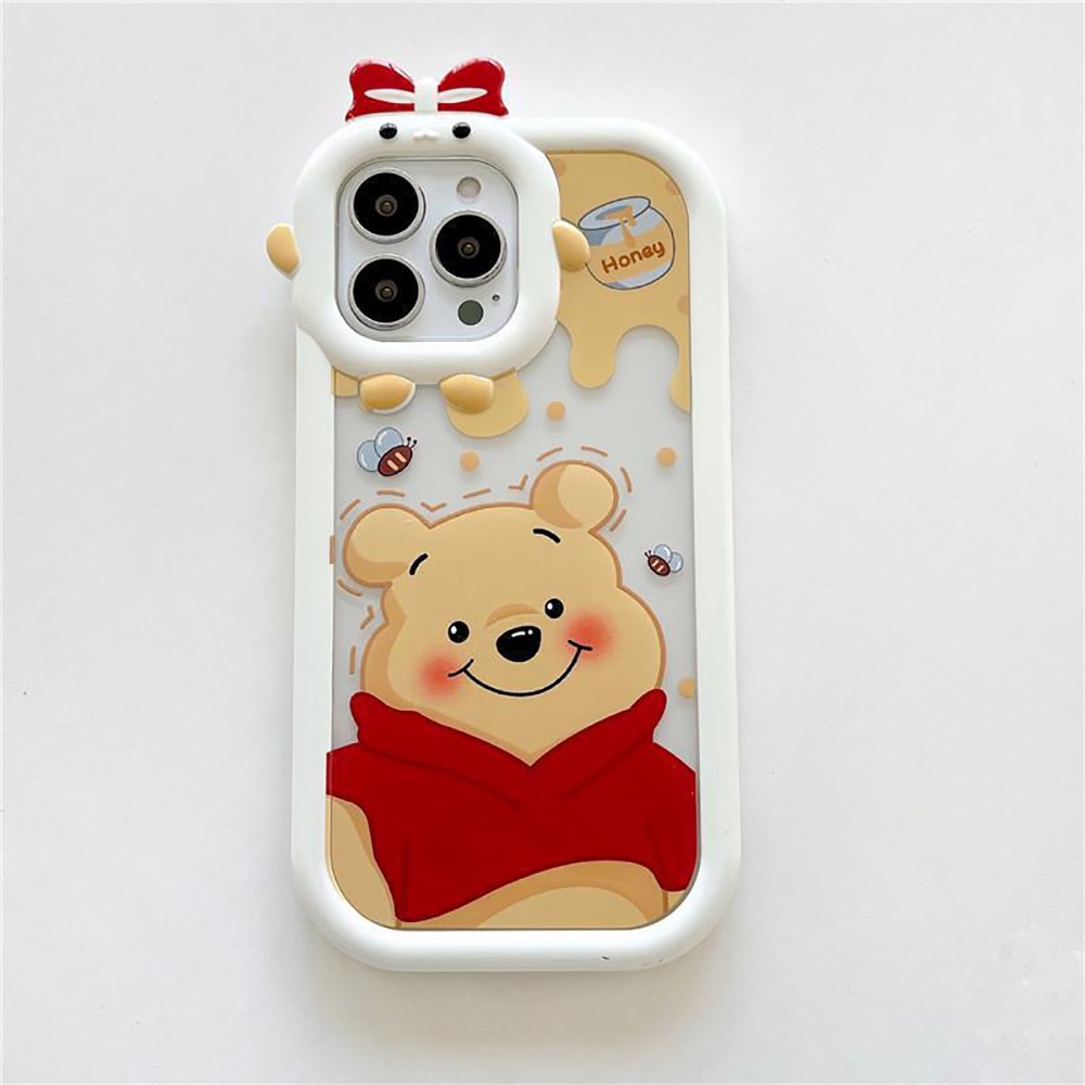 Soft Case Desain Kucing 3D Aksen Pita Untuk iPhone 11 12 13 14 Pro Max 6s 6 Plus 7 8 Plus XR X XS Max SE 2020 2022 14 Plus