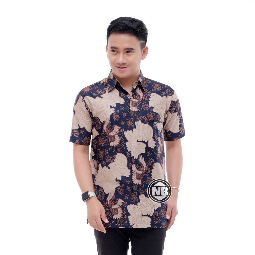 Kemeja Batik Pria Lengan Pendek Baju Batik Pria size M L XL XXL Baju Pria kantor