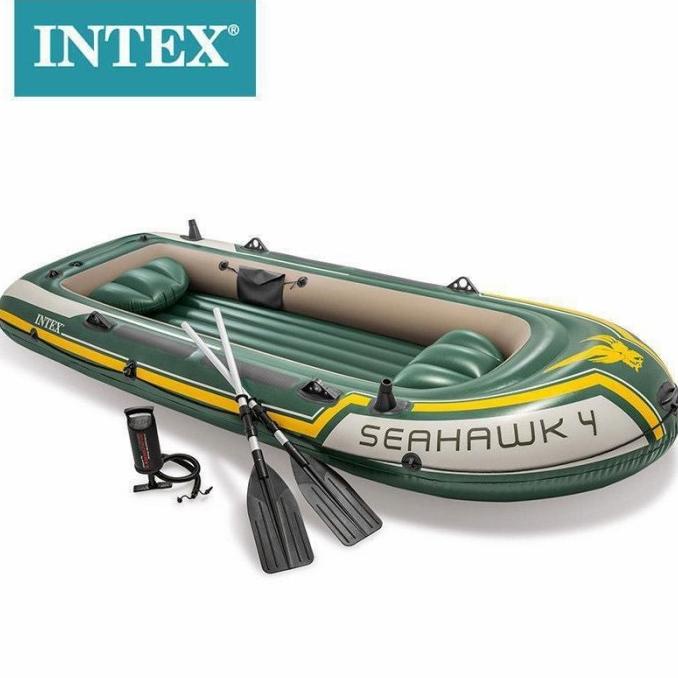 INTEX 68351 PERAHU KARET SEAHAWK 4 BOAT SET - PERAHU KARET INTEX PERAH