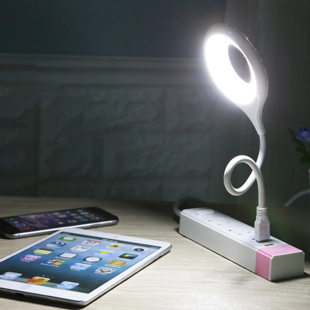 (Flexible) Lampu Baca Fleksibel Dengan Port Usb Untuk Meja Komputer