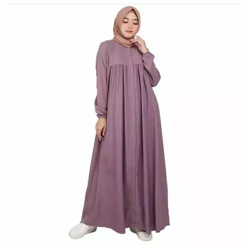 (MGA) GAMSI DIBANA REMPEL DAILY BUSUI WANITA DRESS MOSCREPE