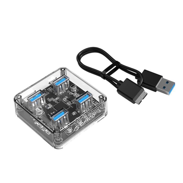 ORICO MH4U-U3 USB HUB 3.0 TRANSPARENT DESKTOP HUB