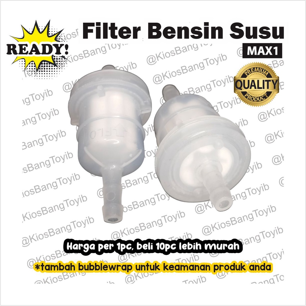 Saringan / Filter Bensin Putih Susu Universal Honda Yamaha Suzuki