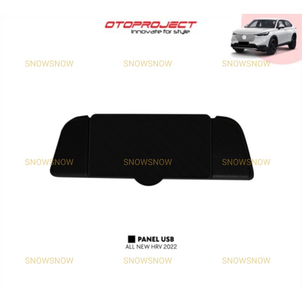 Cover USB 2 row Honda HRV 2022 Up Hitam