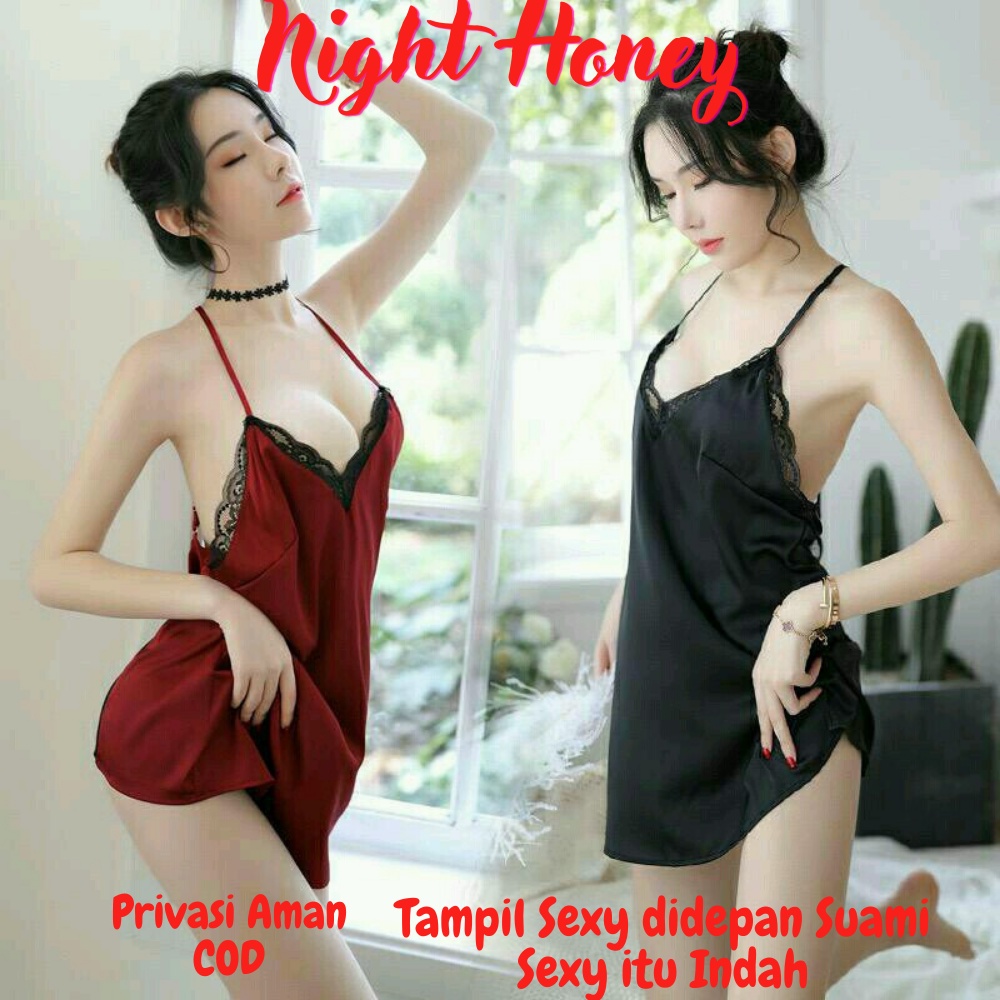 Set Lingggeri Lingeri Lingerie Set Baju Dinas Istri Untuk Suami Tidur G String Malam Pertama Wanita 