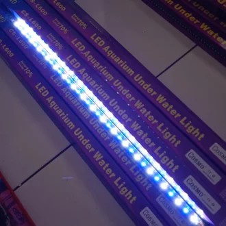Lampu Aquarium Cosmo CS-V1000 LED 100cm Lighting Underwater Putih Biru