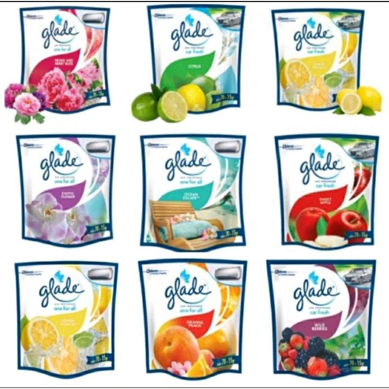 Pengharum Ruangan Glade Air Freshener car fresh 70 + 10 gr