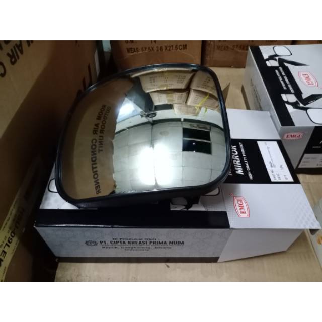 KACA SPION 6424 NISSAN DIESELCW-520 BAWAH SEGI KECIL KIRI LH MEREK EMGI