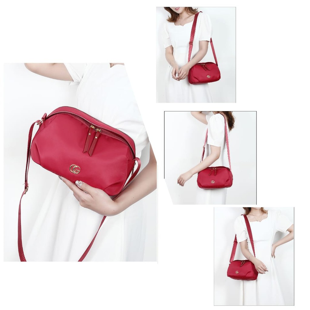 TAS SELEMPANG WANITA ANTI AIR IMPORT MURAH PINESY SLING BAG PREMIUM BATAM FASION KOREA TERBARU CEWEK