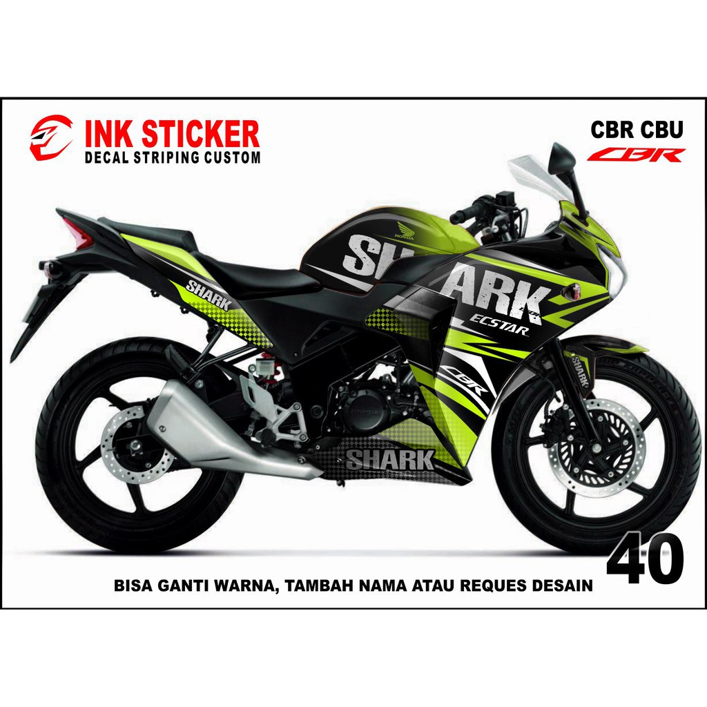 Sticker Decal CBR THAILAND, CBR CBU 150R / 250R 40 fullbody