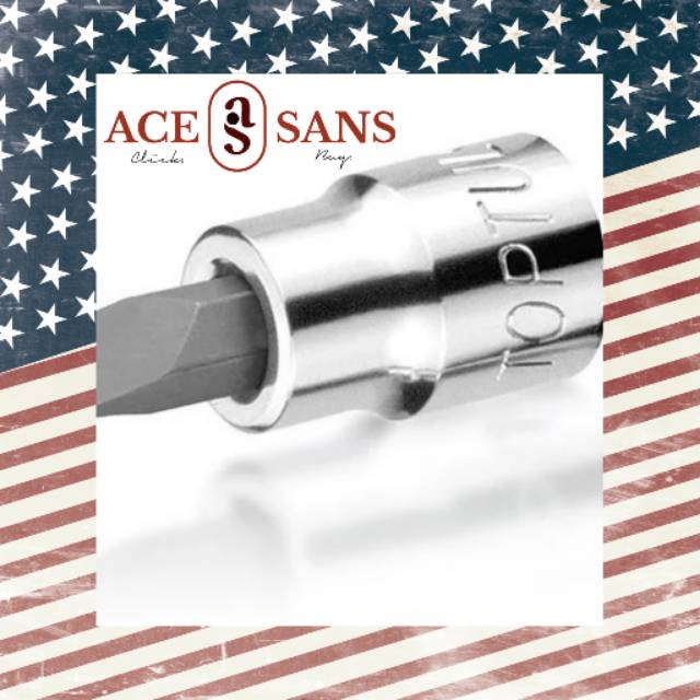 Kunci Sock Slotted Bit Socket 8mm Toptul BCCA1608 | Kunci Sock Slotted Bit Socket | Original