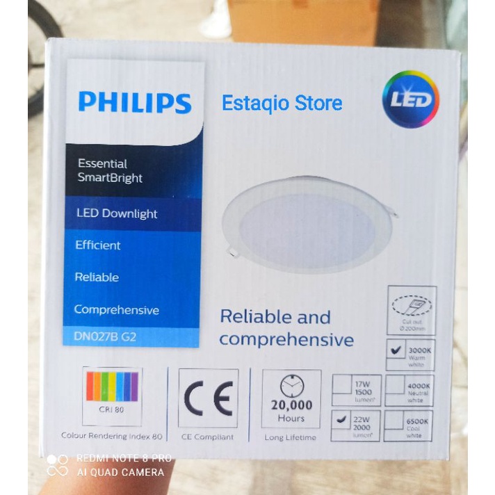 Philips LED Downlight DN027B G2 22Watt 8Inch