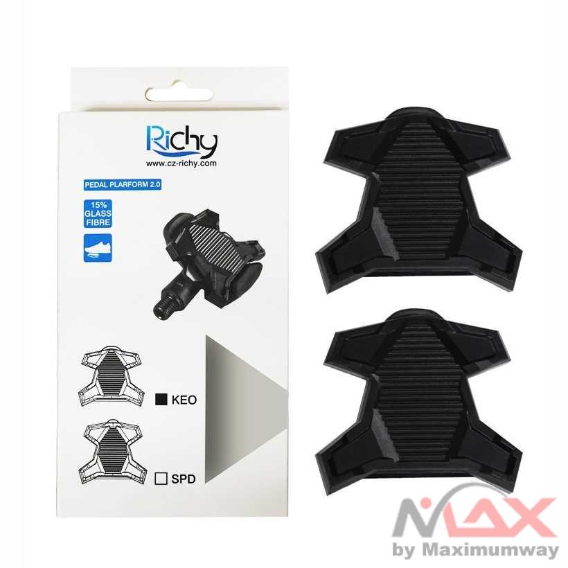 Richy Cover Pelindung Pedal Sepeda Anti-Slip for Shimano SPD-SL - 1232 Warna Hitam