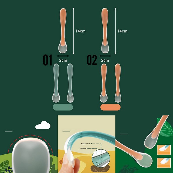 JIAYI Sendok Bayi Silicone 2in1 M240