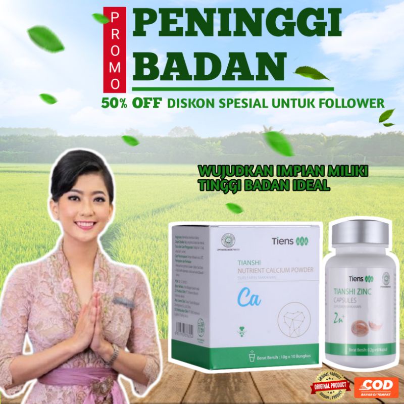 Peninggi Badan anak remaja dewasa tiens bpom original halal ampuh peninggi badan alami susu kapsul p