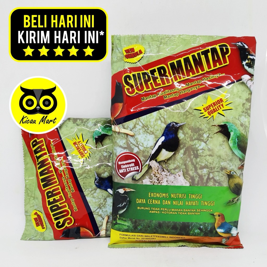 PAKAN SUPERFIT SUPER MANTAP MAKANAN HARIAN VOER PUR BURUNG MURAI KACER GLOBAL FAUNA FARM SUPERMNTP