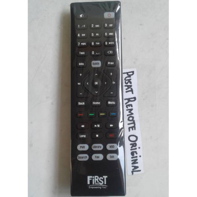 REMOTE REMOT TV KABEL FIRST MEDIA ORIGINAL ASLI HITAM