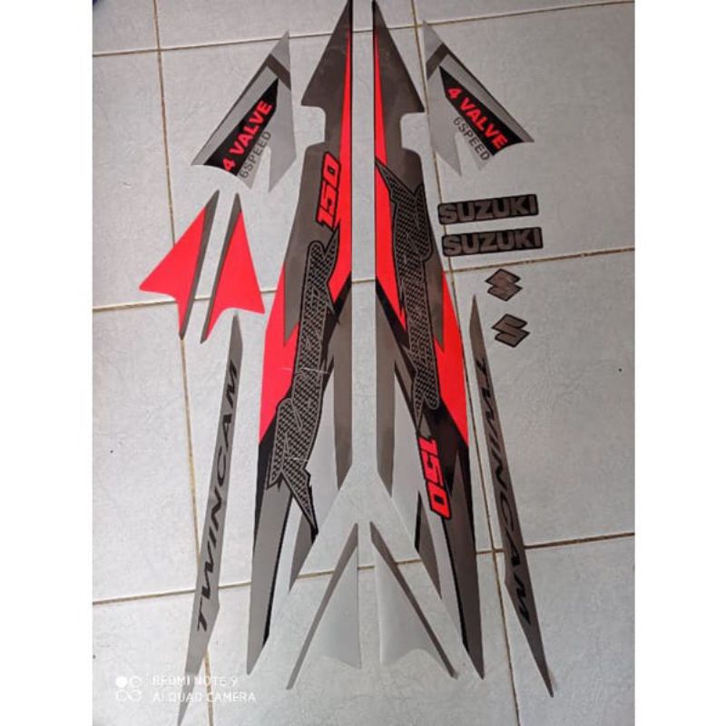 striping list suzuki satria fu raider 150 2005 2006 2007 2008 abuabu oren thailand