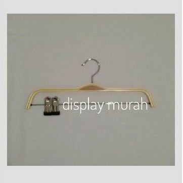 Hanger Kayu Jepit Besi Dewasa - pcs