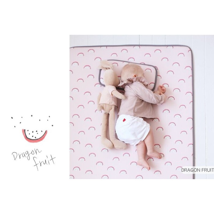 Alas Tidur Bayi Cool Mat Dragon Fruit