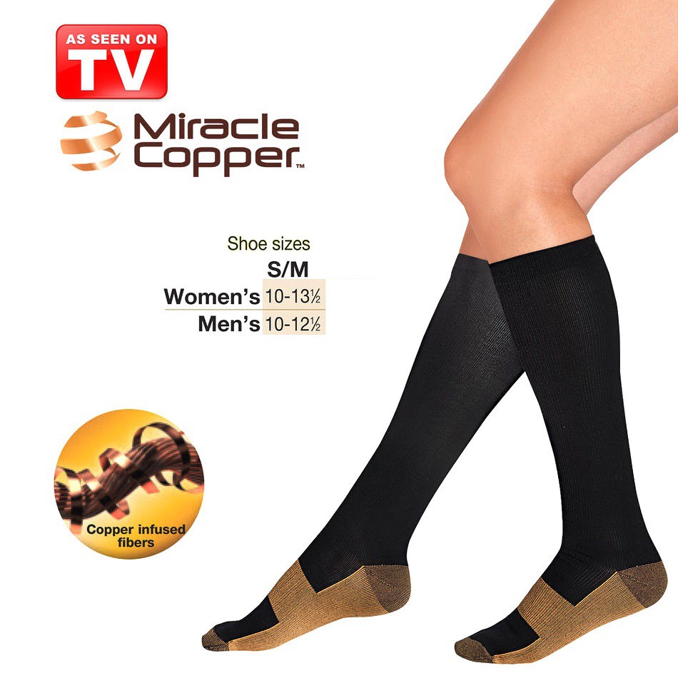 KAOS KAKI KESEHATAN MIRACLE COPPER SOCKS STOVEPIPE HEALTHY TERAPI THERAPY MIRACLE COPPER