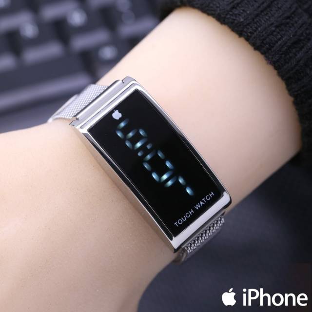 Jam Tangan Wanita Iphone Touch Watch Rantai Pasir Magnet Digital Diameter 2,2cm #jamtanganwanita