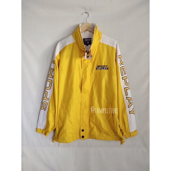 SPORT REPLAY YELLOW VINTAGE JACKET MURAH