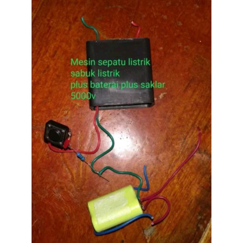 mesin kit alat sulap sabuk listrik sepatu listrik plus baterao cas