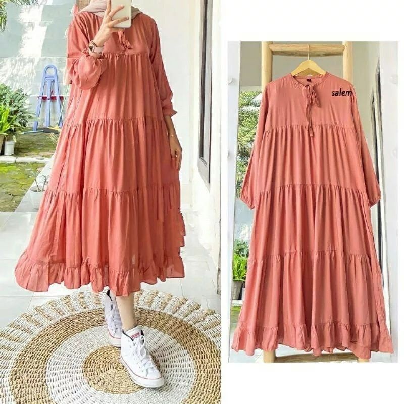 Rachel midi dress baju muslim wanita fashion remaja