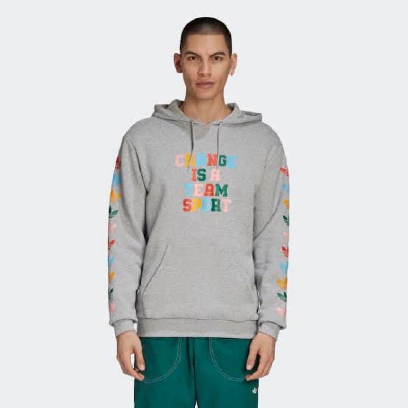 Adidas Change Is a Team Sport Hoodie Grey Originals